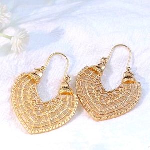 Gold Heart Earrings